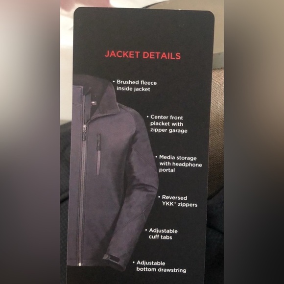 Kirkland Men's Black L Water Resistant Softshell Jacket. Excellent Condition. - Picture 3 of 16